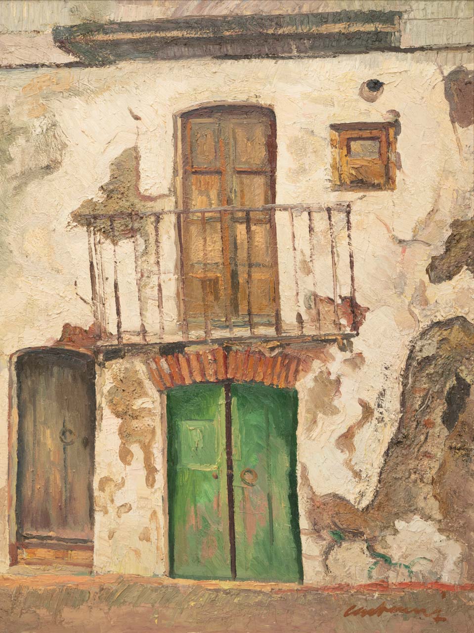 "Porta vella" Olis sobre tela. Carloandrés. Eivissa, 1980.